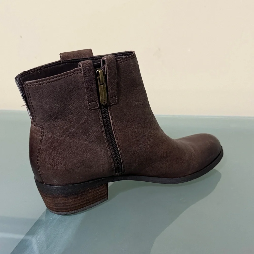 Sam Edelman Boots Sam Edelman Leather Western Ankle Boots Size 7 - Picture 4 of 12